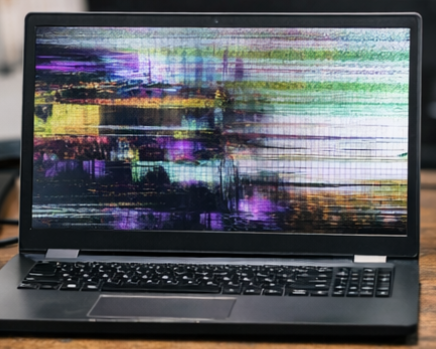 7種筆電螢幕壞掉情況：二、筆電螢幕內部圖像扭曲