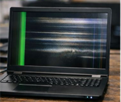 7種筆電螢幕壞掉情況：七、螢幕出現量線雜訊