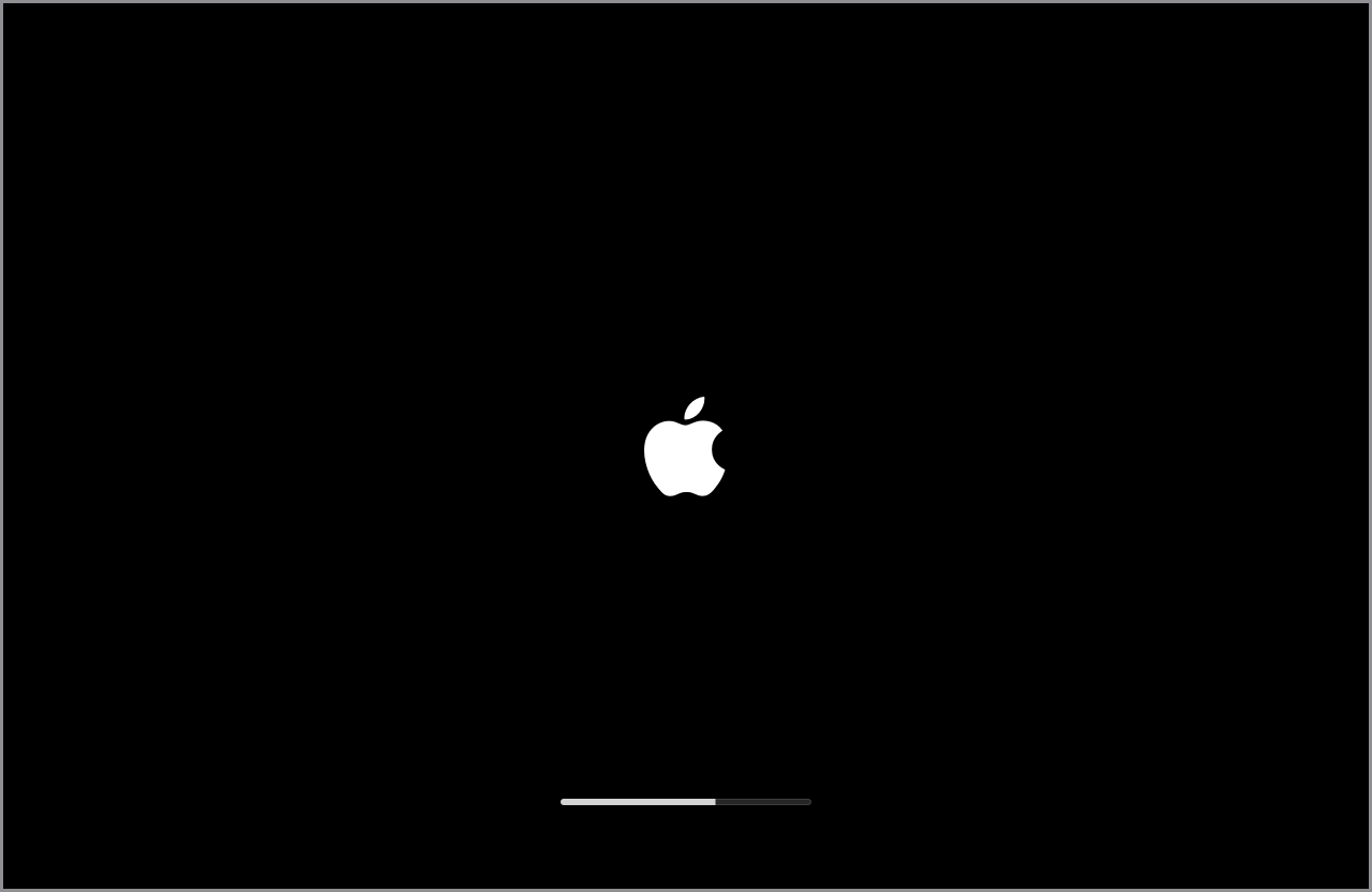 Mac當機沒反應，教你判讀燈號與錯誤提示：3. Apple Logo 一直卡住或進度條停住